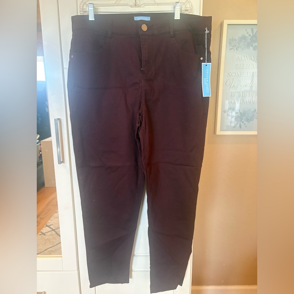 Draper James burgundy jeans